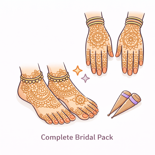 Feet Designs + Hand Designs = Complete Bridal Pack